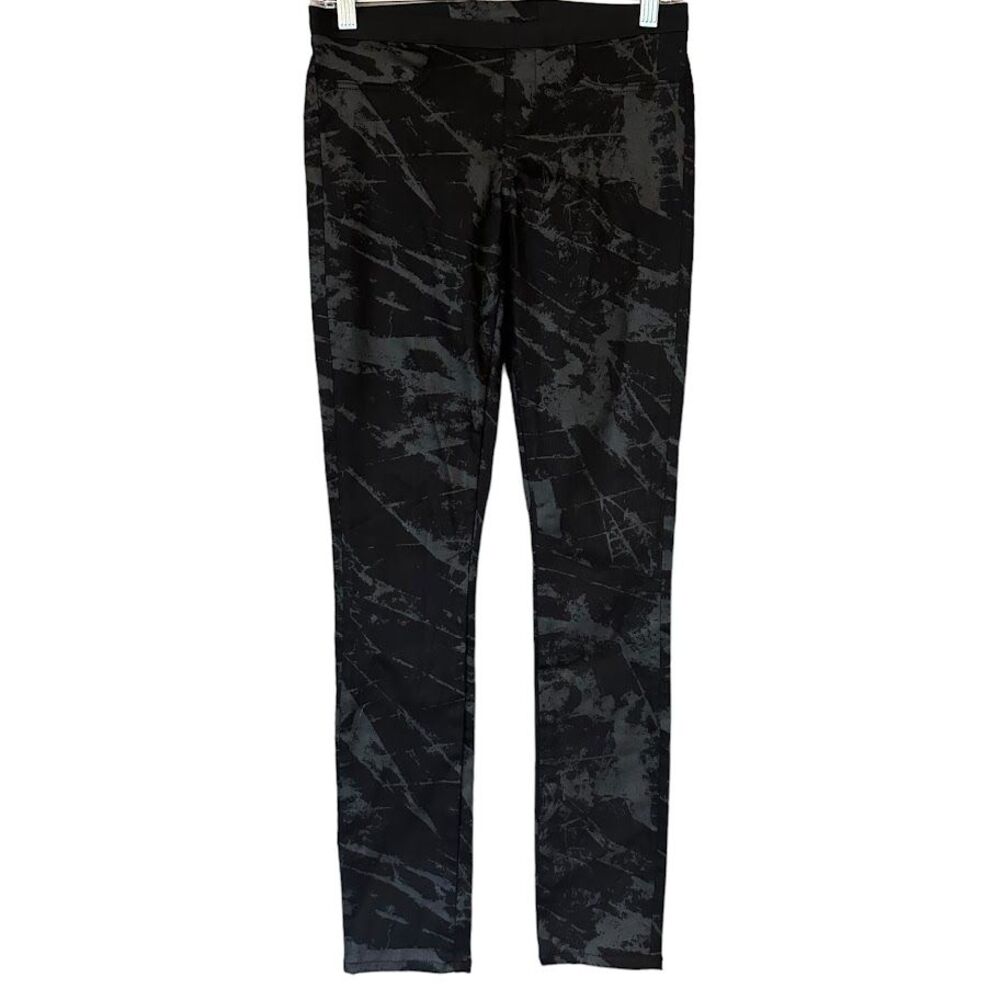 Helmut Lang Black Camo Pattern Pull On Denim Leggings Jeggings Womens‎ 25